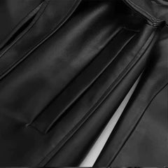 Morrocci™ Long Oversized Leather Trench Coat for Women