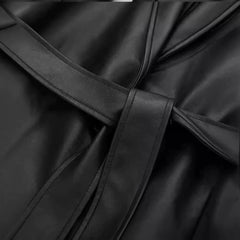 Morrocci™ Long Oversized Leather Trench Coat for Women