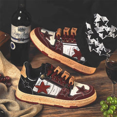 Morrocci™ Star Designer Men’s Skateboard Sneakers – Hip Hop Streetwear Casual Shoes