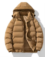 Morrocci™ Urban Puffer Jacket – Winter Streetwear with Stand Collar & Hood